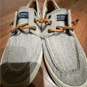 Sperry Men's Gray and Tan Boat Shoes